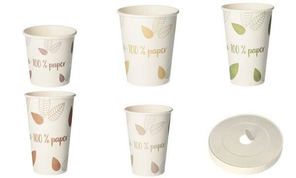 PAPSTAR Papp-Trinkbecher "pure" ZERO, 0,2 l, beige/creme aus Pappe, ohne Beschichtung, biologisch abbaubar, max. - 1 Stü-0