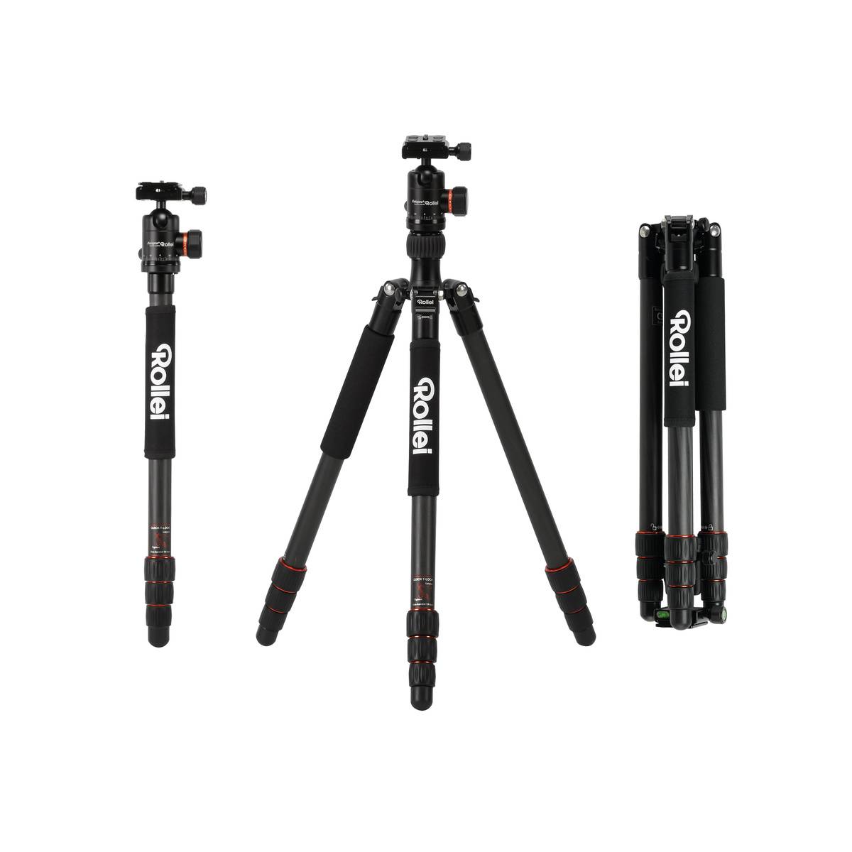 Rollei 22610 treppiede Fotocamere digitali/film 3 gamba/gambe Nero Arancione (Rollei Prego dp5500 - digitalkamera)-0