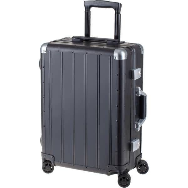 Alumaxx Reisetrolley, aus Aluminium , schwarz matt arretierbares Teleskoptrolleysystem, Tragegriff, - 1 Stück (45171)-0