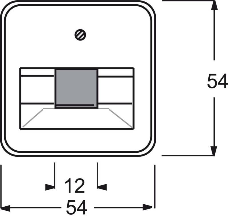 Busch-Jaeger Placca di copertura PRESA UAE/IAE/ISDN Duro 2000 SI Linear, Duro 2000 SI Bianco crema 1803-212 1 pz.-1