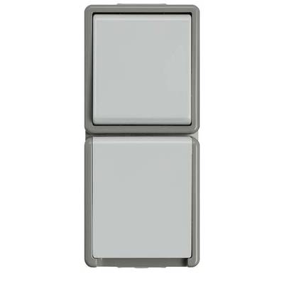 Interruttore Luce Da Esterno IP55 Grigio Grafite - Interruttore On/Off Montaggio A Superficie Con Retroilluminazione - Foto 2