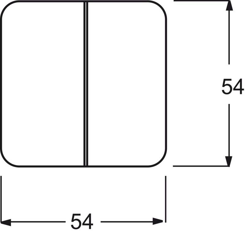Busch-Jaeger - 2CKA001731A0264 - 2505-212 CoverPlates (partly incl. Insert) carat® White-1
