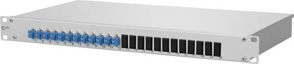 Metz Connect splice box equipped with OpDATfix 12LC-D OS2