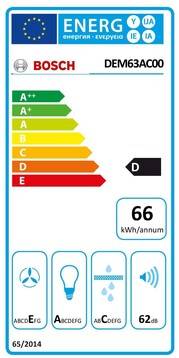 Bosch Serie | 2 DEM63AC00 Emhætte 62dB Klasse D Sølv-1