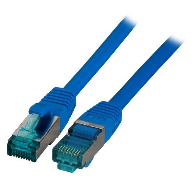 EFB-Elektronik RJ45 Patchkabel Cat.6A S/FTP LSZH blau 0,25m Hersteller: EFB Elektronik (MK6001.0,25BL)-1