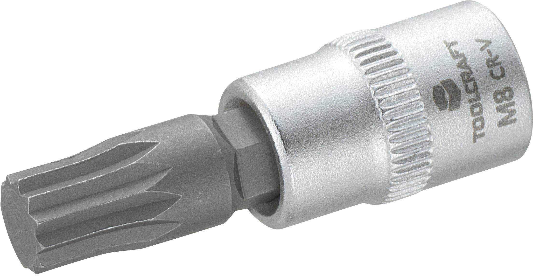 TOOLCRAFT 816197 Multidente XZN Inserto giravite a bussola 8 mm 1/4" (6.3 mm)