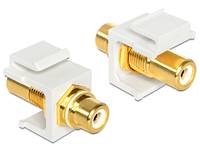 Delock 1982594 1982594 RCA Audio Adattatore [1x Presa RCA - 1x Presa RCA] Bianco-2