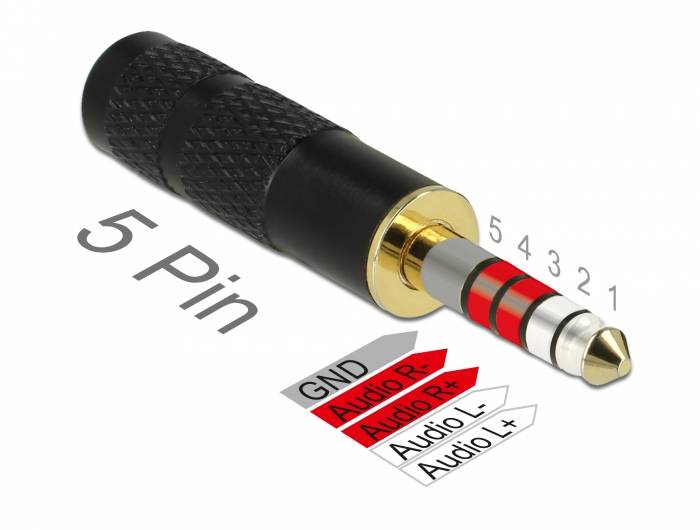 DeLOCK - Audio-Adapter - balanced stereo 4.4 mm (M) bis 4-poliger Mikro-Stecker (W)-2