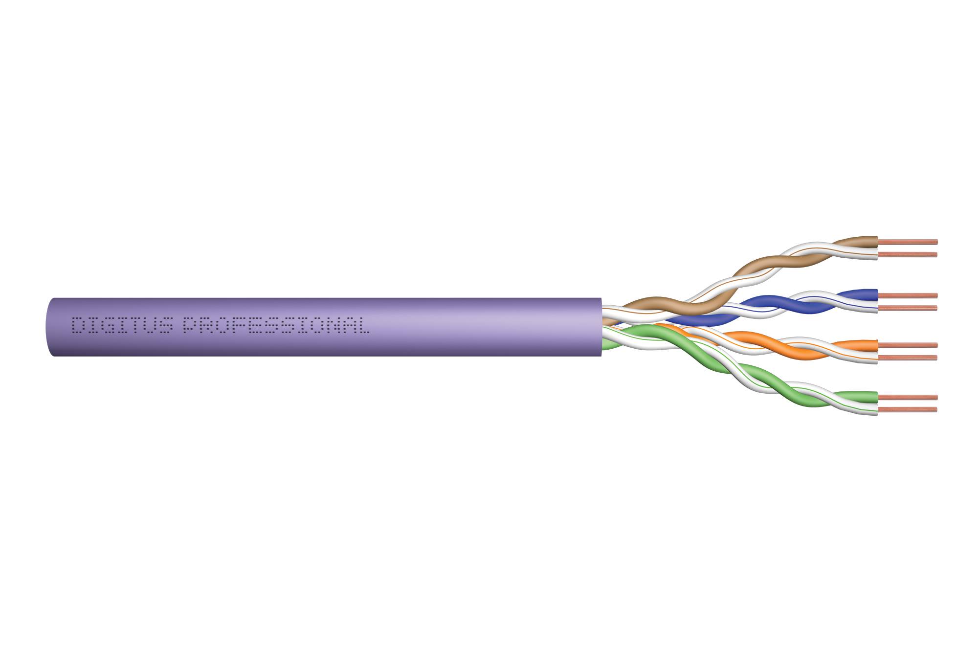 CAVO SOLIDO NON SCHERMATO UTP PER RETI CATEGORIA 6 IN RAME MATASSA MT 305 CLASSE CPR: ECA-0