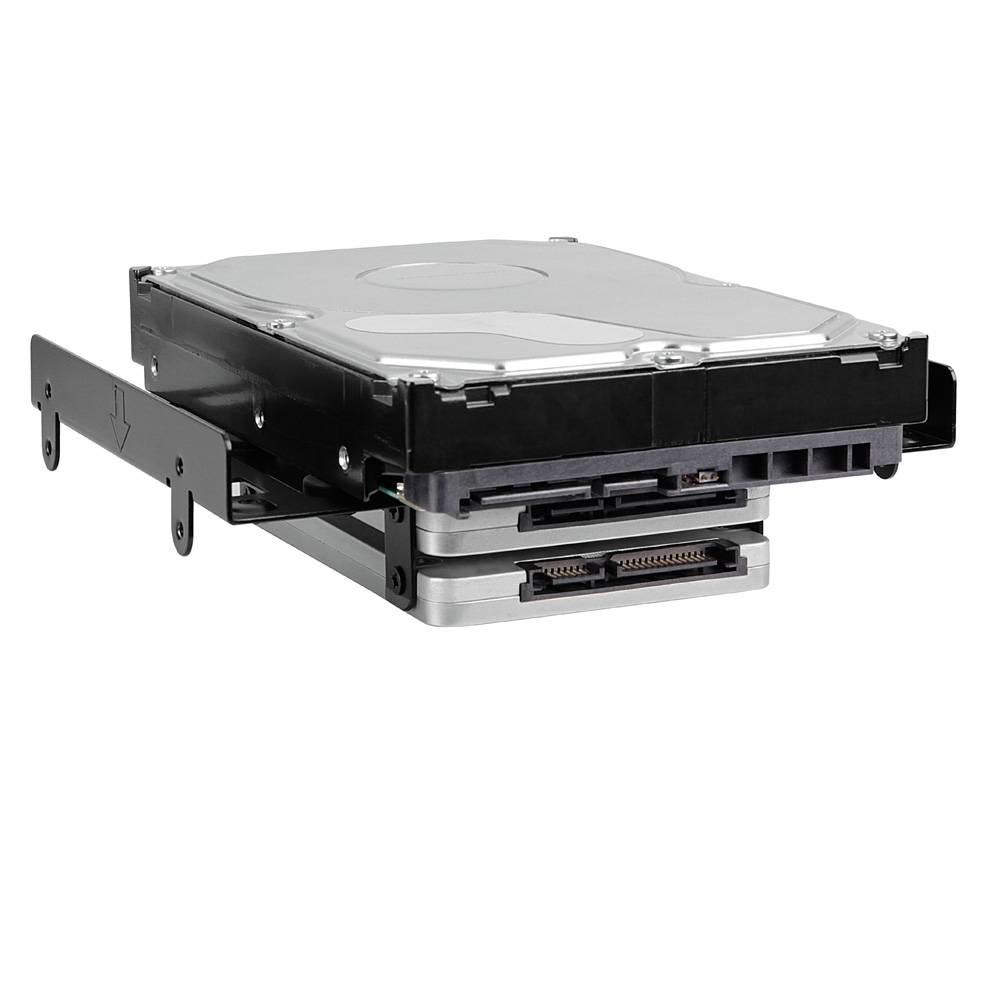 SHARKOON 5.25 BAYEXTENSION BLACK 5.25 HDD SSD MOUNTING FRAME-3