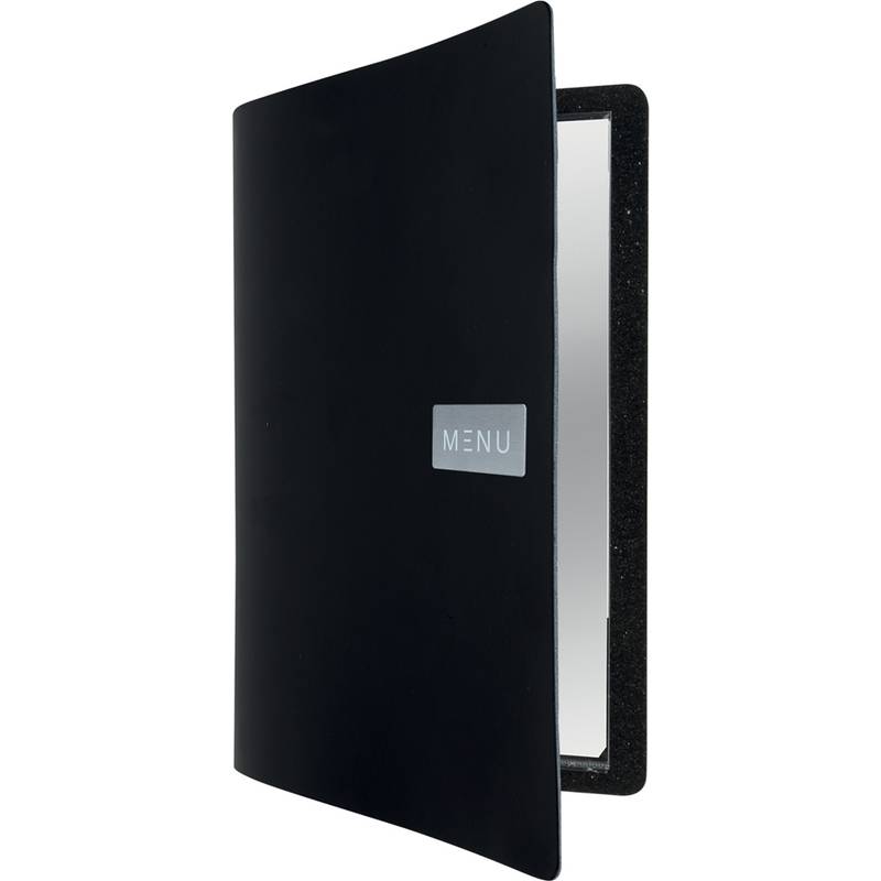 PortamenU' Royal - A4 - 24x33 cm - nero - 1 inserto doppio incluso - Securit-0