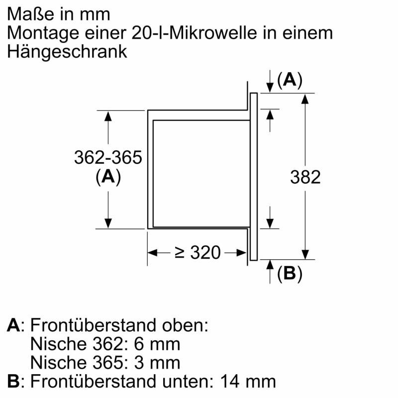 Bosch BFL523MW3 sw EB-Mikrowellengerät 800 W 20 L 36,5x46,8x32 cm AutoPilot 7 (BFL523MW3)-2