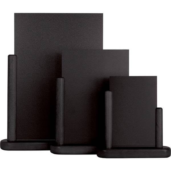 Lavagna da Tavolo Elegant Securit - A6 - 15,5x17x5 cm - ELE-BL-SM (Nero)