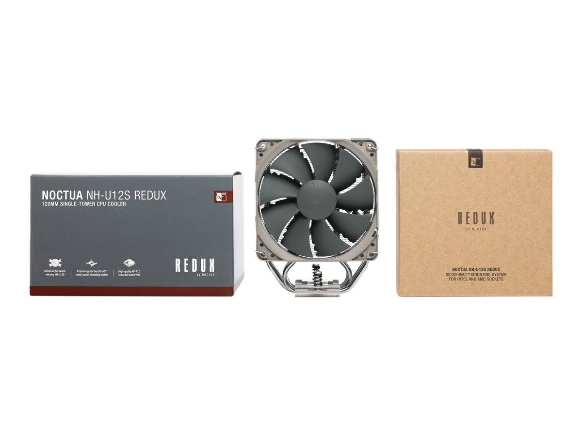 Noctua NH-U12S redux Processore Refrigeratore 12 cm Grigio, Acciaio inox (Noctua Redux NH-U12S - processor-k?ler)-2