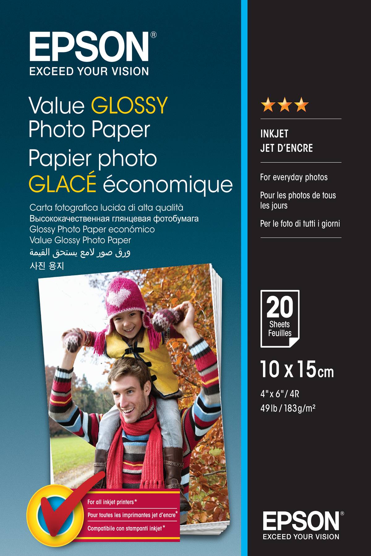 EPSON Photo Paper Value 10x15cm 10x15cm, 20 Blatt, 183g/m², glossy-1