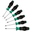 Kit cacciaviti Officina e meccanica 6 parti Wera 1334/1355/6 Taglio, Croce Pozidriv