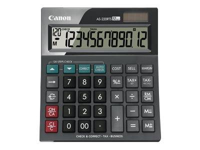 Canon AS-220RTS calcolatrice Desktop Calcolatrice con display Nero-1