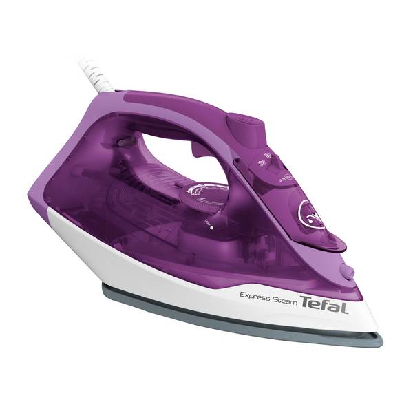 Tefal FV2836 Trocken- & Dampfbügeleisen Keramik-Bügelsohle 2400 W Violett - Weiß (FV2836E0)