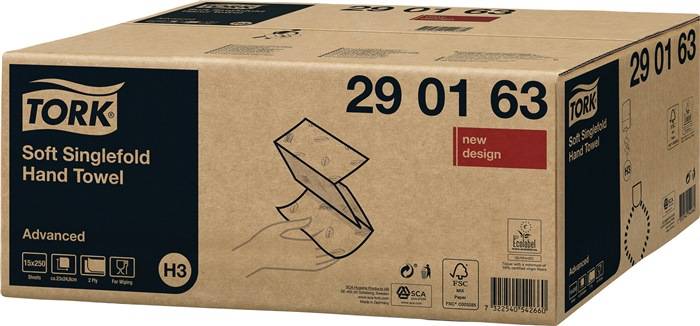 Tork 290163 Abtrockentuch für die Hände Weiß (290163)-0