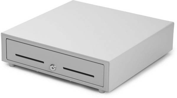 410 mm cash drawer 4B/8C - 410 x 415 x 100 mm - White - Warranty: 24M