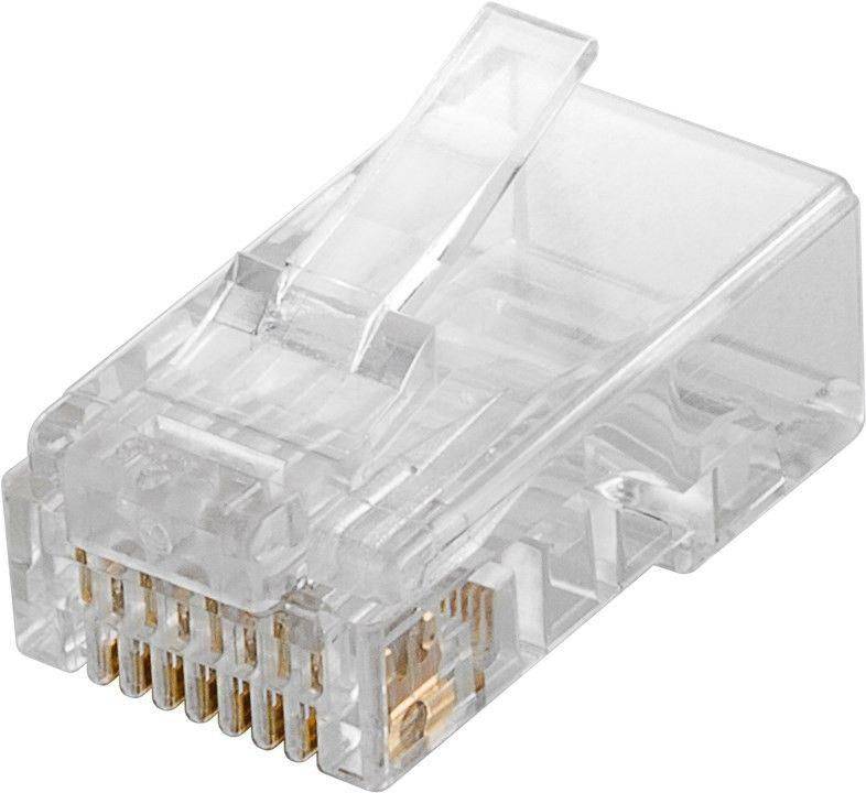 Microconnect KON503-10 cavo di collegamento RJ45 Translucent (Modular Plug CAT5e Plug 8P8C - Unshielded, 10pcs in one ba-0