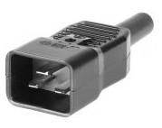 MicroConnect - Netzanschluss - IEC 60320 C20 - Schwarz-0