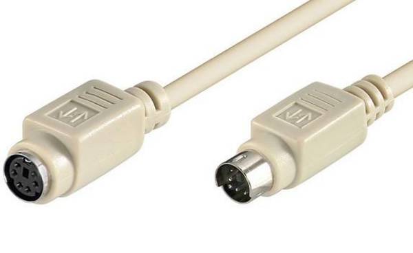 Goobay Prolunga per tastiera/mouse PS/2 2 m Spina mini-DIN 6 (PS/2) > Presa mini-DIN 6 (PS/2)