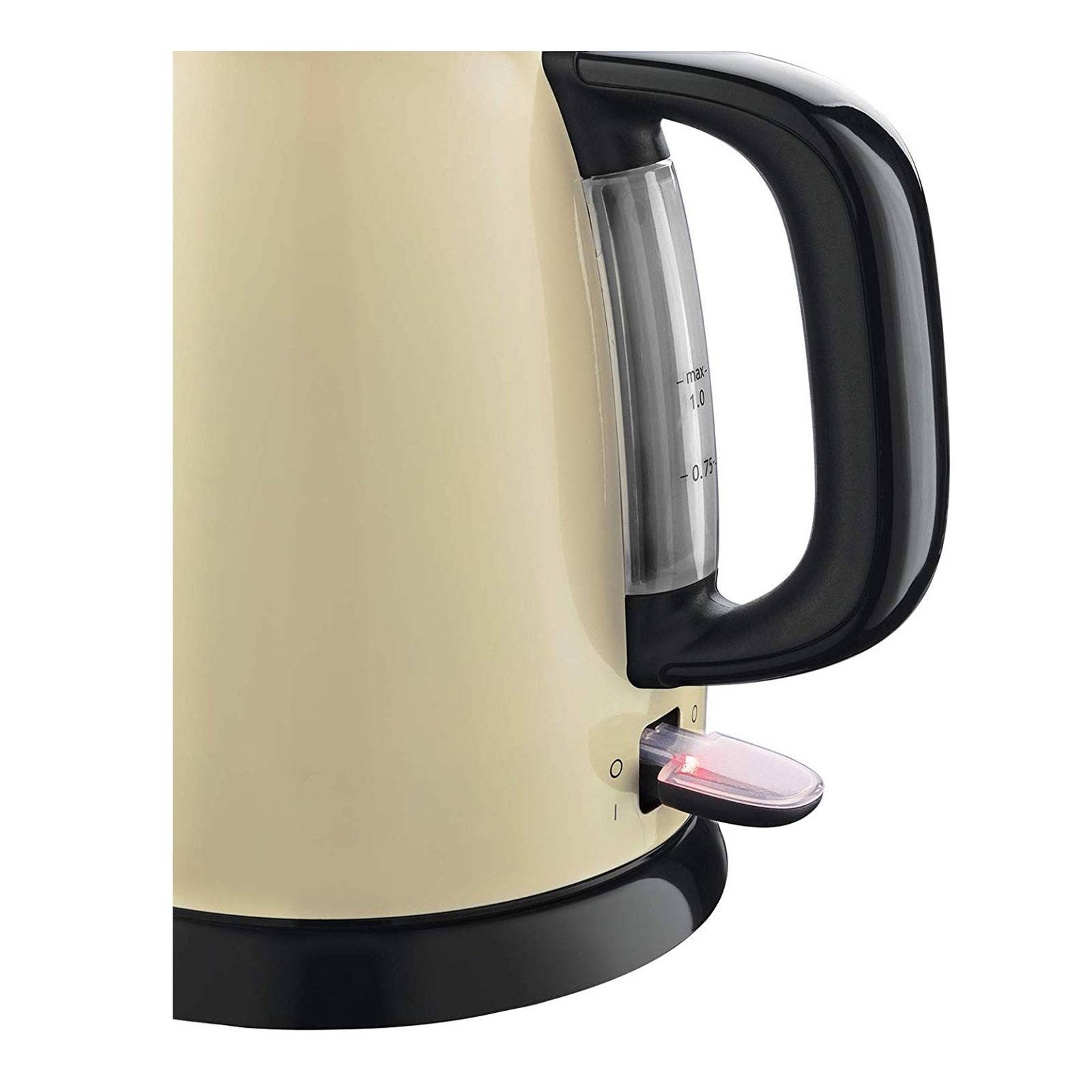 Bollitore d'Acqua Elettrico con Luce LED Russell Hobbs 24994-70 Crema 2400 W (1 L)-1