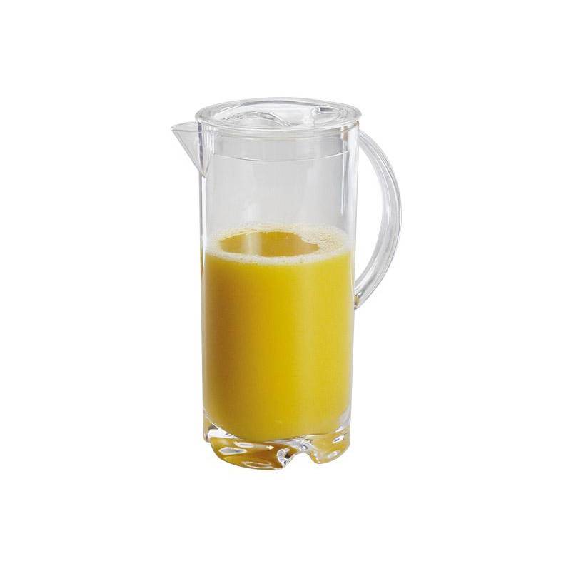 APS Saftkanne mit Deckel, 2,0 Liter, transparent aus MS-Kunststoff, Durchmesser: 120 mm, Höhe: 260 mm - 1 Stück (10775)-0