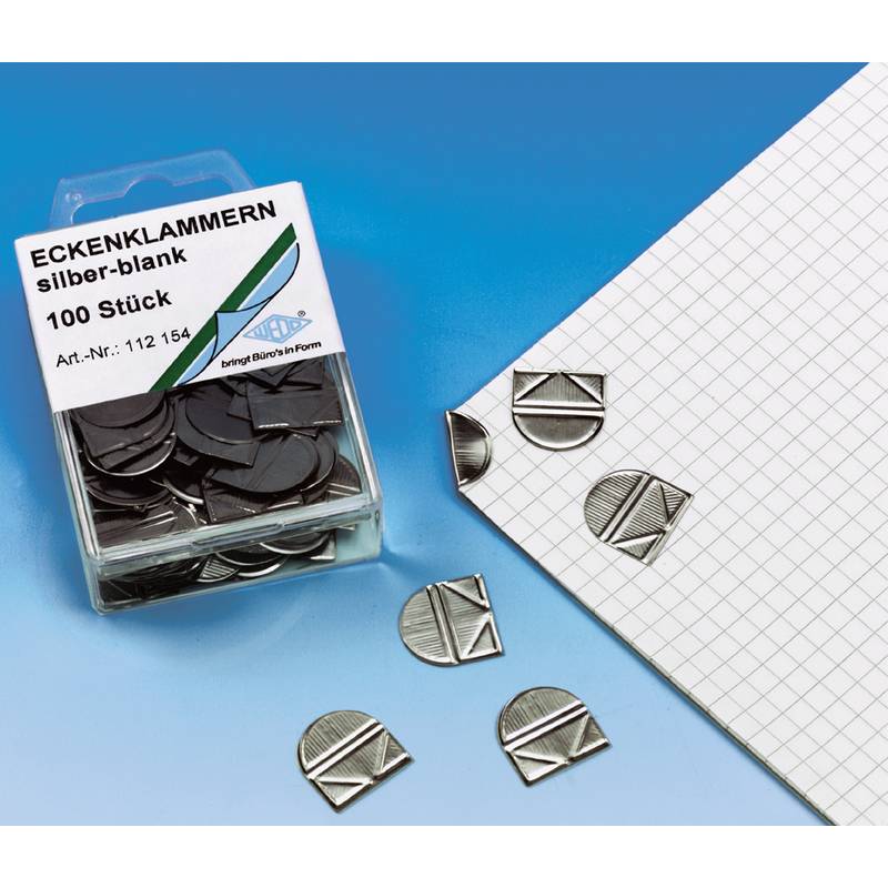 Wedo 112 154 Papierklammer Metall 100 Stück(e) (112 154)-0