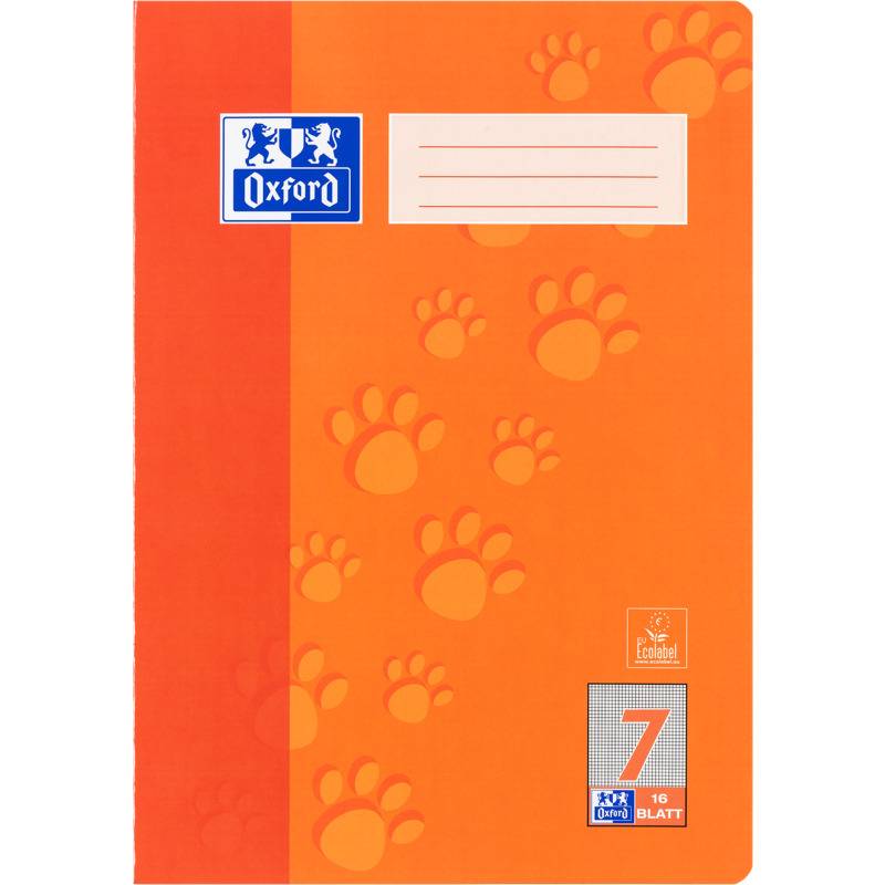 Libri scolastici OXFORD Libretto Oxford A4 quadrato. Lin 7 quadretti DIN A4 16