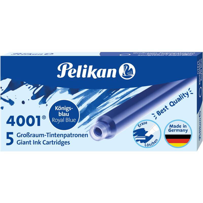 Cartucce d'inchiostro Pelikan 310748 grandi, blu reale-0