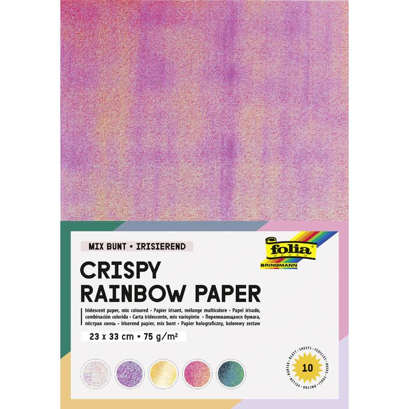 carta artigianale folia Crispy Rainbow 23x33-0