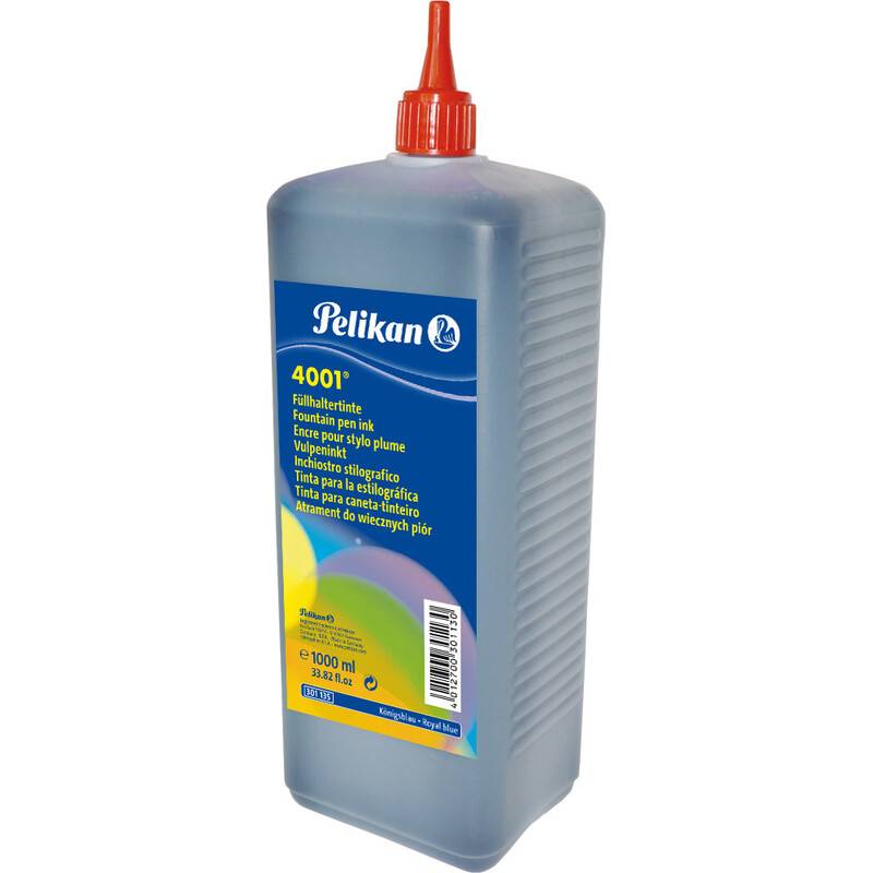 Bottiglia di ricarica inchiostro per stilografica Pelikan Inchiostro Pelikan blu, 1000 ml-0