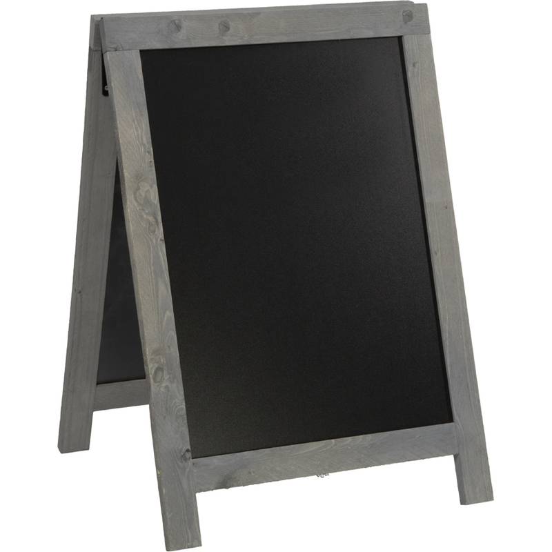 Lavagna Sandwich Nature - legno grigio - 85x54,5x44 cm - Securit-0