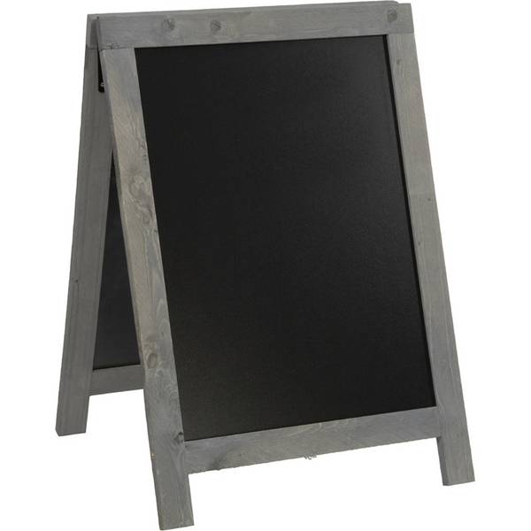 Lavagna Sandwich Nature - legno grigio - 85x54,5x44 cm - Securit