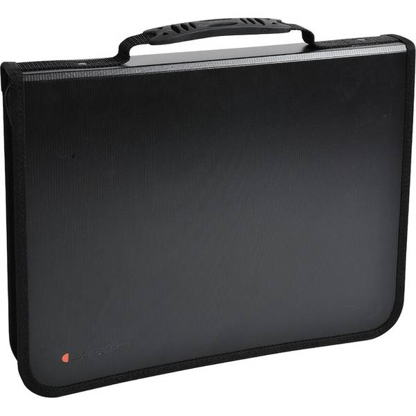 Conferenziere con meccaniscmo Exafolder - PPL - 4 anelli  30 mm - nero - Exacompata