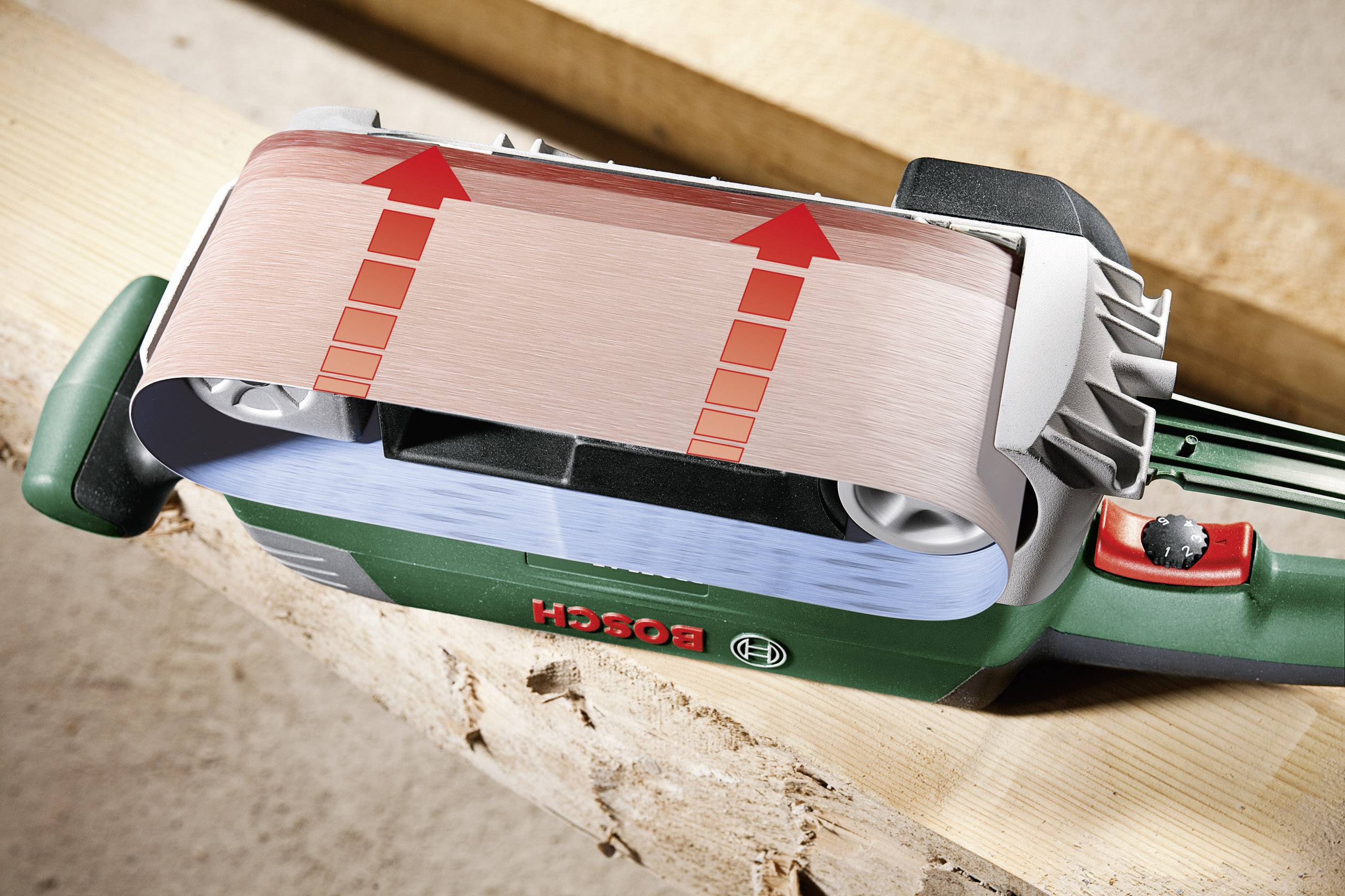 Levigatrice A Nastro Bosch GBS 75 AE - 750 W, Larghezza 75 Mm, Per Lavori Di Precisione - Foto 9