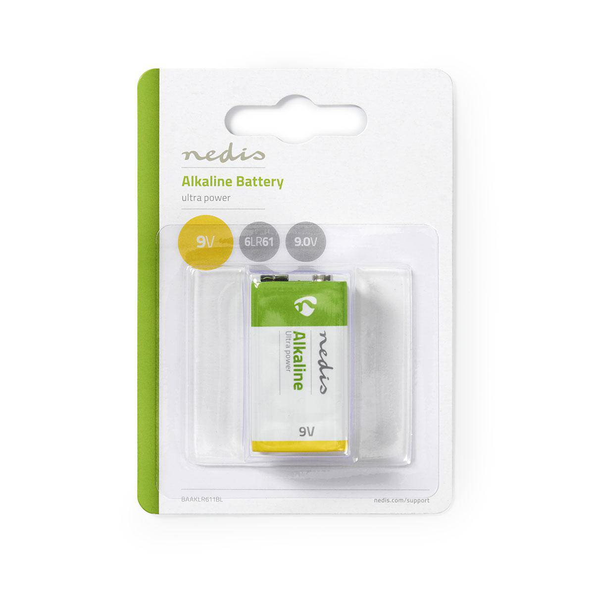 NEDIS BATTERIA ALCALINE 9V BAAKLR611BL-1