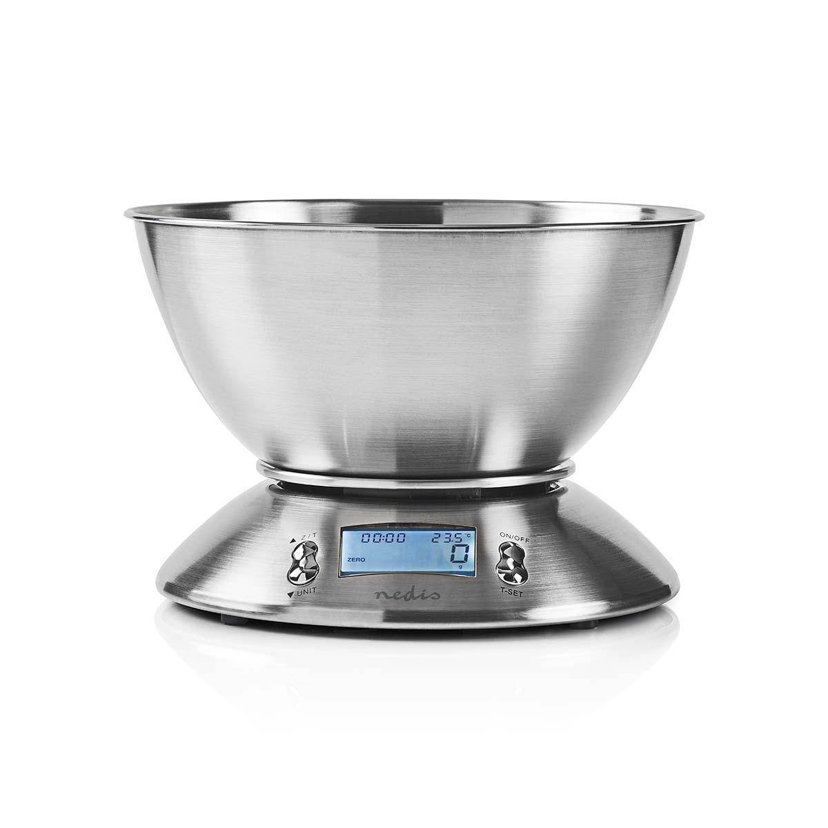NEDIS BILANCIA DA CUCINA IN ACCIAIO KASC111SI-0