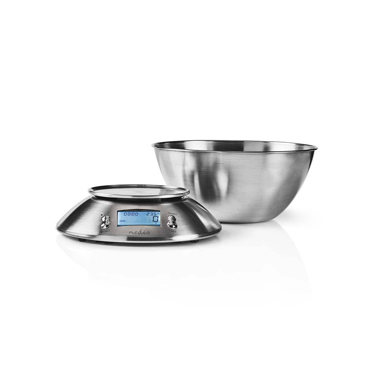 NEDIS BILANCIA DA CUCINA IN ACCIAIO KASC111SI-1