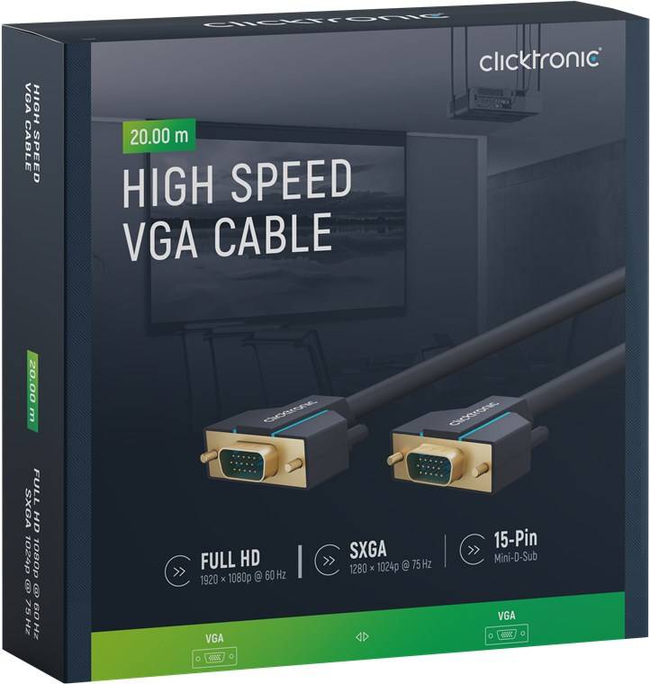 Cavo VGA Alta Risoluzione Connettori Dorati 20m-6