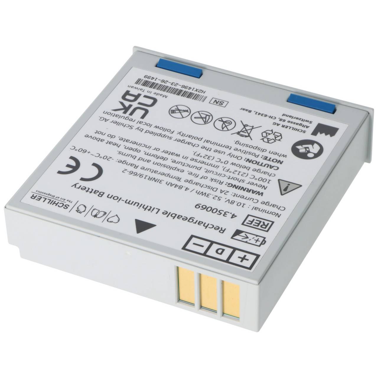 Defibrillatore Schiller con batteria originale agli ioni di litio Defigard 5000 - 2.200132-0