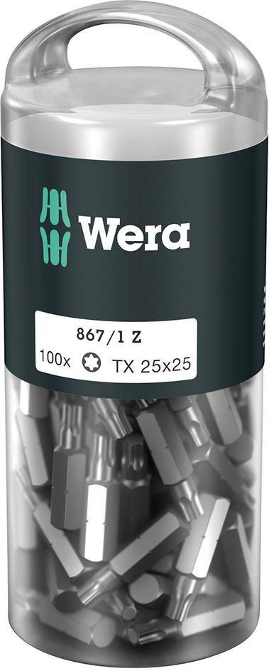 Wera - 05072449001 - TORX Bit 867/1 Z TX 25X25 MM Wera 05072449001-0