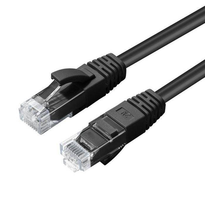 MicroConnect - Netzwerkkabel - RJ-45 (M) zu RJ-45 (M) - 1 m - UTP - CAT 5e - Schwarz-0