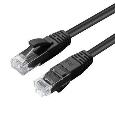 MicroConnect - Netzwerkkabel - RJ-45 (M) zu RJ-45 (M) - 1 m - UTP - CAT 5e - Schwarz