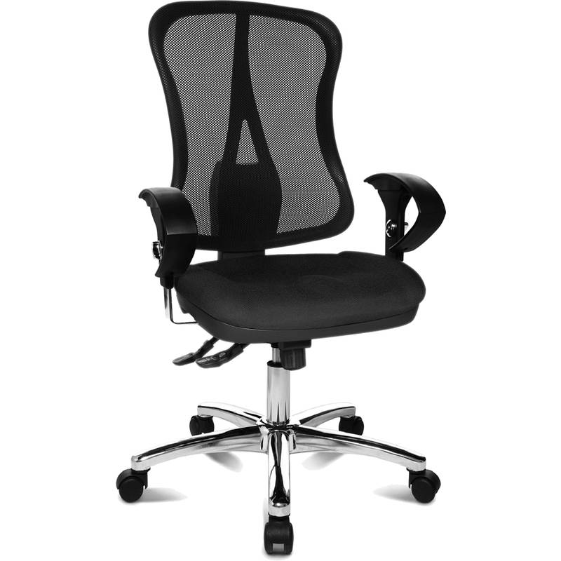 Topstar Bürodrehstuhl "Head Point SY Deluxe", schwarz Bezug: 100 % Polyester, stufenlose Sitzhöhenverstellung, - 1 Stück-0