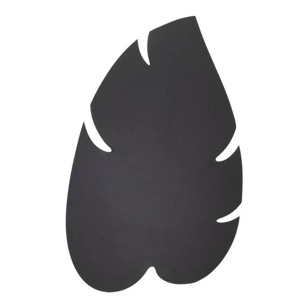 Lavagna Silhouette da parete - 43,8x29,6 cm - forma foglia - nero - Securit