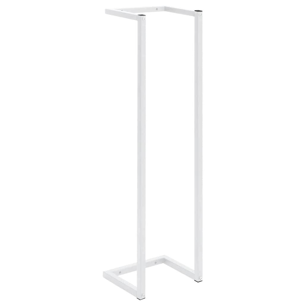 Portasciugamani Bianco 25x20x95 cm in Acciaio