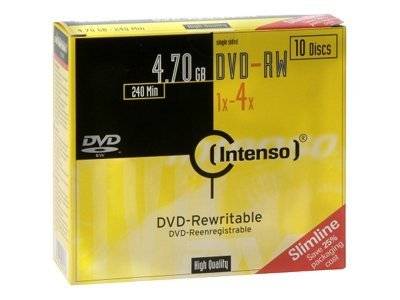 DVD-RW 4.7GB 4X SLIM CASE 10PZ.-0